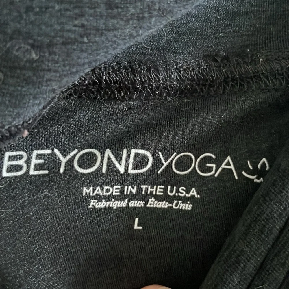Beyond Yoga Spacedye Everyday‎ Pant Women’s Size Large Lounge Heathered Black